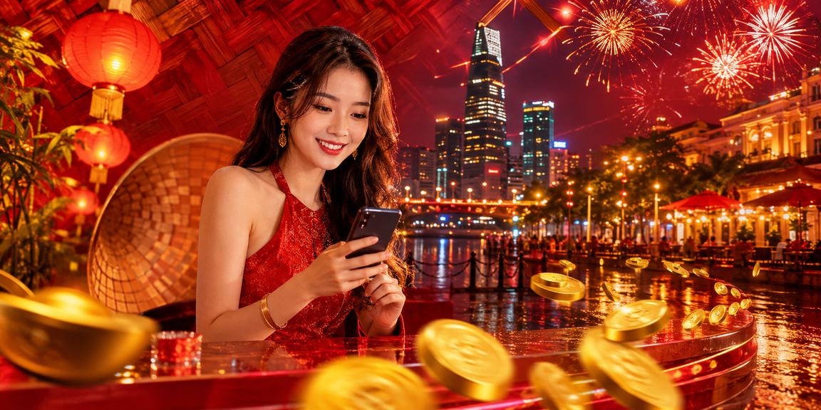 Người dùng Việt Nam sử dụng điện thoại di động để truy cập nền tảng 10p an toàn tại TP. Hồ Chí Minh