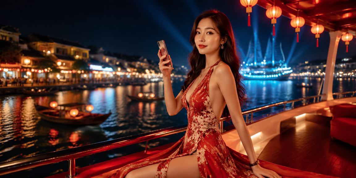Người dùng trải nghiệm casino trực tuyến trên điện thoại di động tại Hội An
